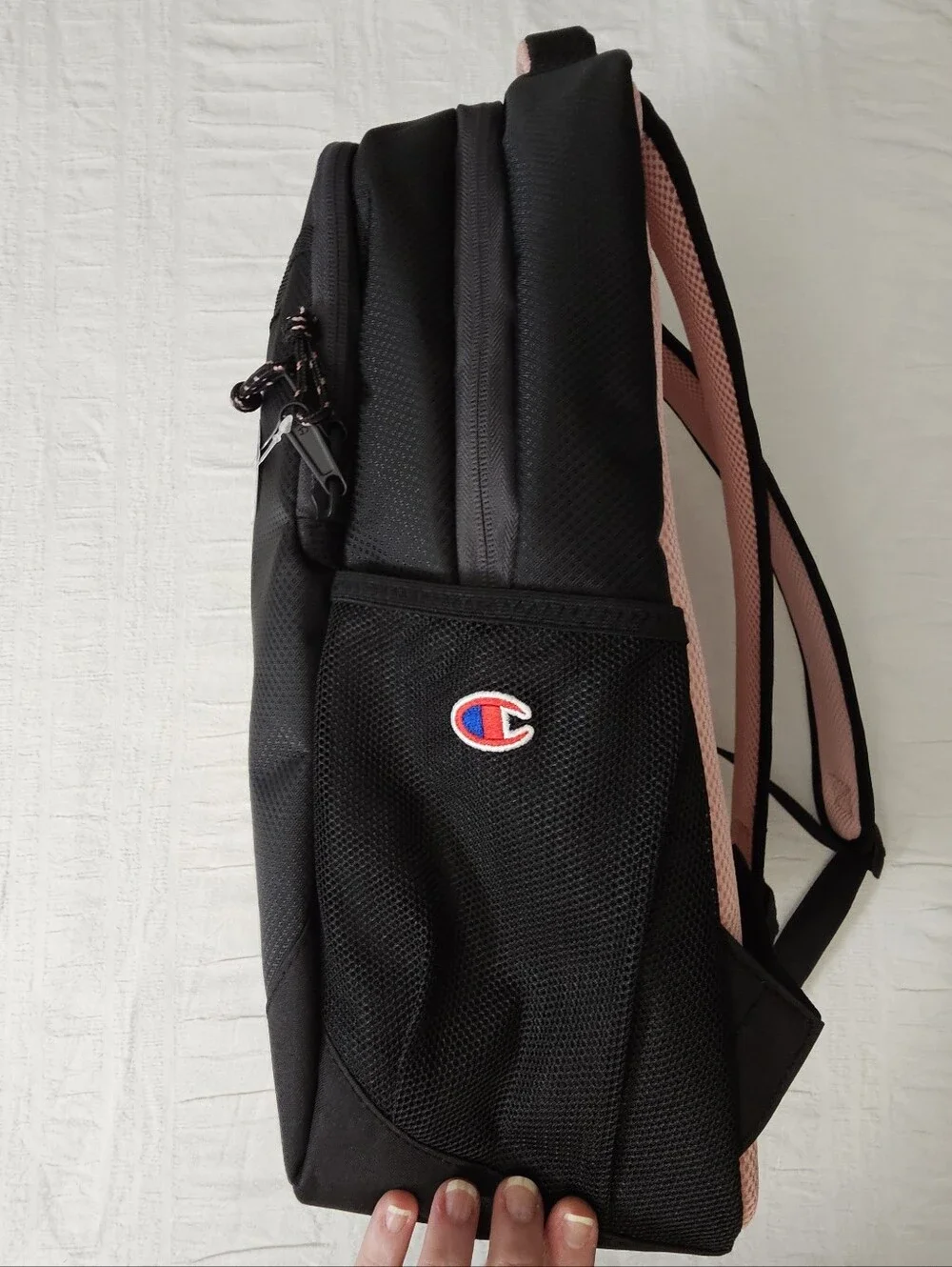 Champion Black Pink Student Work Backpack Bookbag 17 inch Laptop Bag NEW NWT